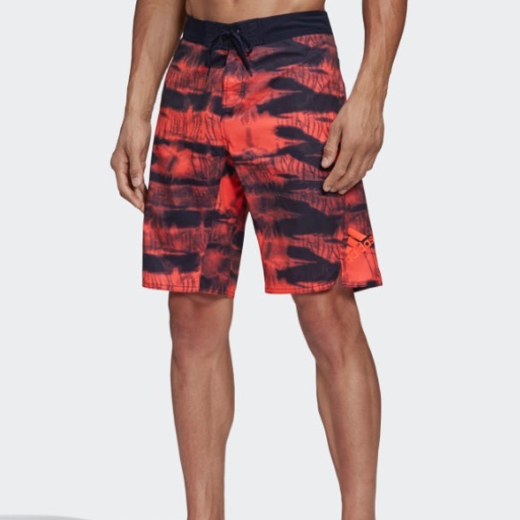 adidas Other - Adidas two-color tech swim shorts - Solar Red - 40